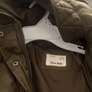 Zara Kids Olive Green Quilted Jacket